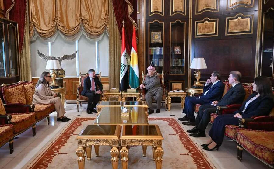 الرئيس بارزاني يستقبل القائم بأعمال السفارة الأمريكية في العراق