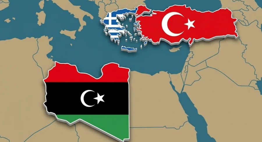 لا تربطهما سواحل متقابلة.. اتفاق تركي - ليبي على ترسيم الحدود البحرية يثير غضب اليونان
