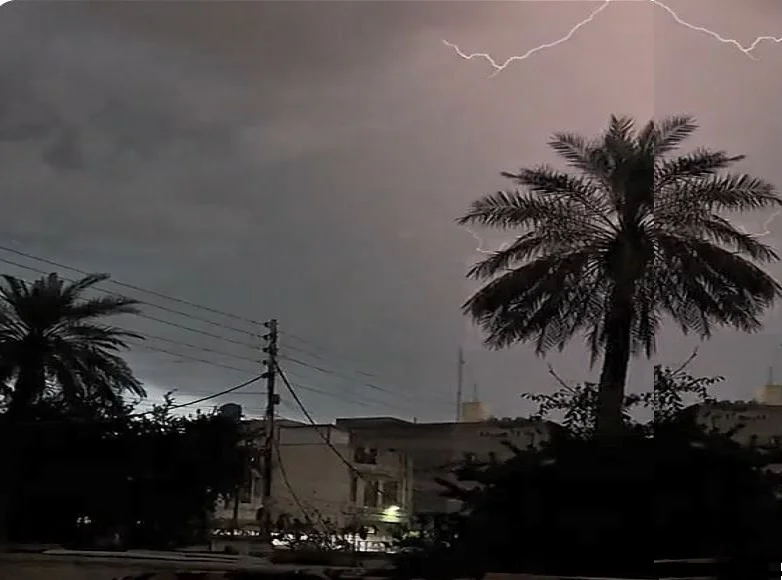 الأنواء الجوية: أمطار رعدية وانخفاض في درجات الحرارة